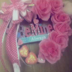 Valentine wreath. Homemade one of a kind